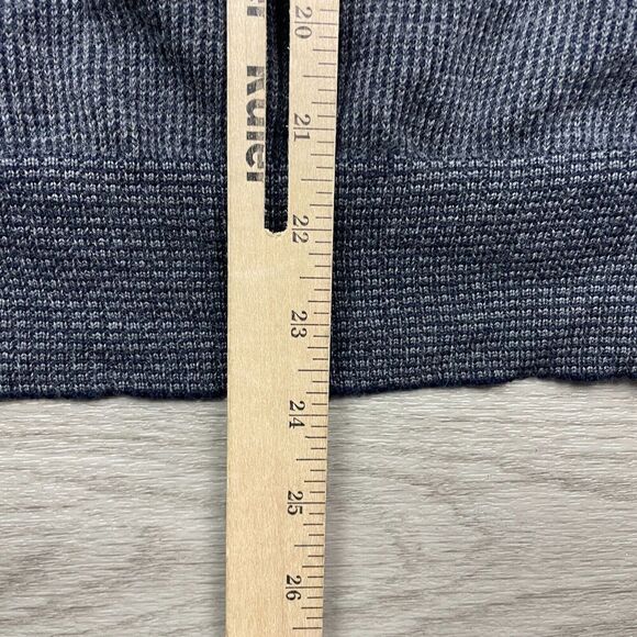 Vintage Polo Ralph Lauren Sweater Mens Medium Gray Merino Wool Shawl Neck Golf - Picture 10 of 11